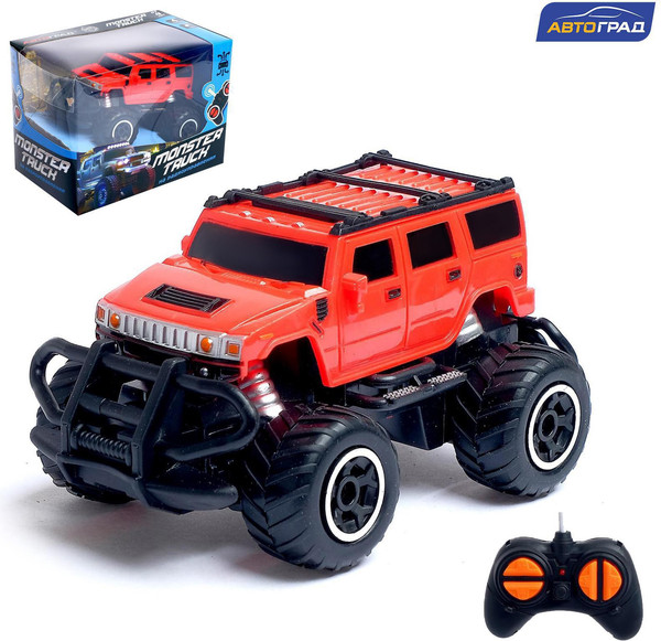 Изображение товара Радиоуправляемая игрушка Автоград Джип Хамер / 5218588 (красный, с батарейками)