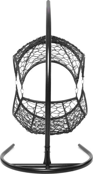 Изображение товара Кресло подвесное M-Group Орех / 11600404 (черный ротанг/зеленая подушка)