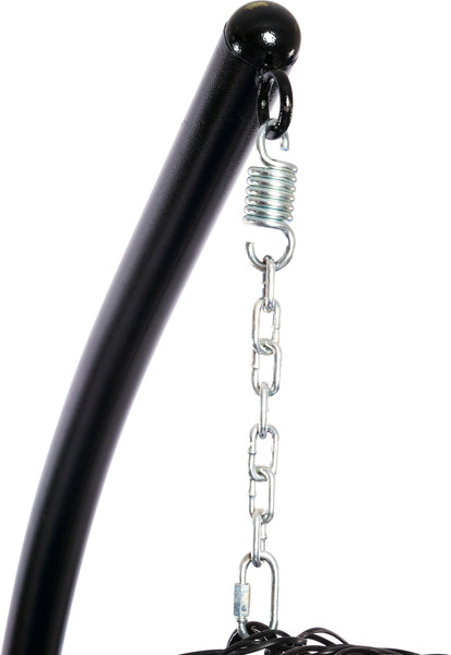 Изображение товара Кресло подвесное M-Group Орех / 11600410 (черный ротанг/синяя подушка)