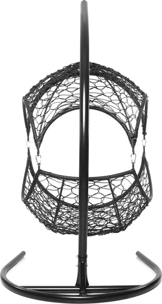 Изображение товара Кресло подвесное M-Group Орех / 11600410 (черный ротанг/синяя подушка)