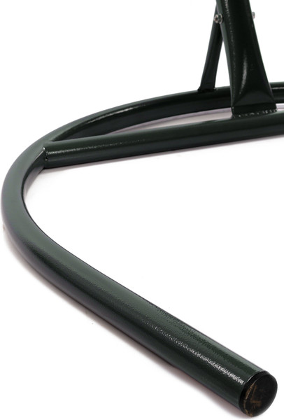 Изображение товара Кресло подвесное M-Group Капля Люкс / 11034104 (черный/белый ротанг/зеленая подушка)