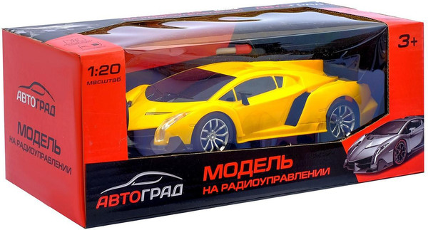 Изображение товара Радиоуправляемая игрушка Автоград Ламбо / 2508977 (желтый, с батарейками)