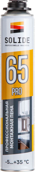 Пена монтажная Solide Foam Pro 65 Всесезонная / SL-76517-1 (750мл)