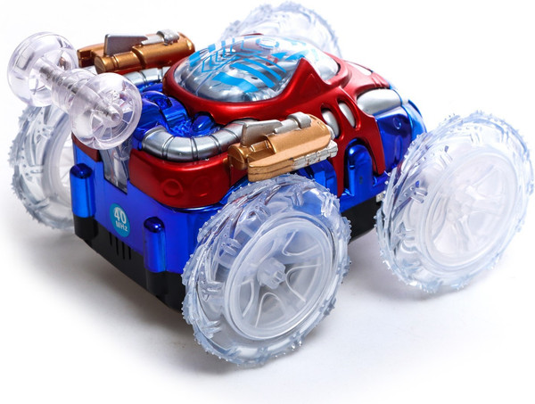 Изображение товара Радиоуправляемая игрушка Автоград Перевертыш Трюк / 7706965 (синий, с батарейками)