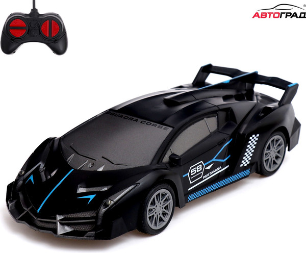 Изображение товара Радиоуправляемая игрушка Автоград Машина. Жажда гонок 634-2 / 9932941 (черный, с батарейками)