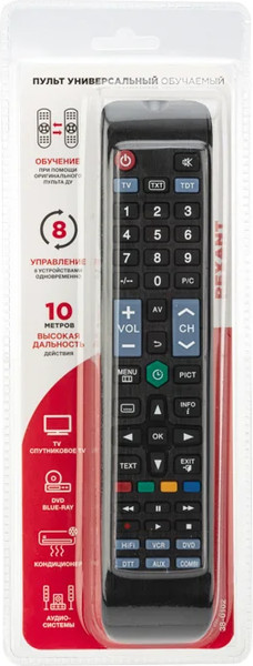 Изображение товара Универсальный пульт ДУ Rexant 38-0102 (с батарейками)
