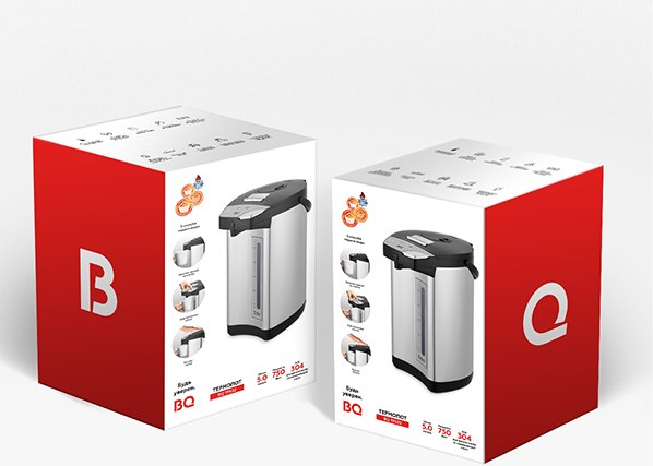 Изображение товара Термопот BQ TP532 (черный/стальной)