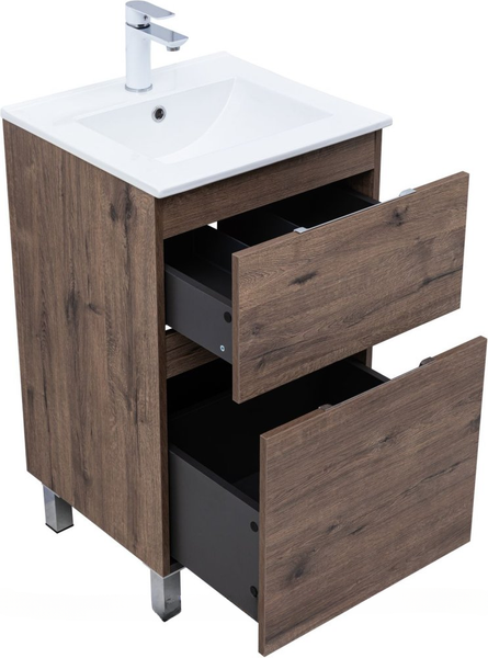 Изображение товара Тумба под умывальник Aquanet Алвита New 50 / 344126 (дуб веллингтон табак)