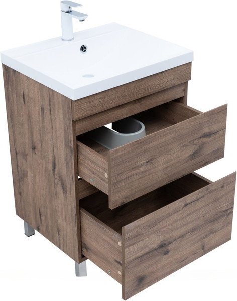Изображение товара Тумба под умывальник Aquanet Нота New 58 / 344139 (дуб веллингтон табак)