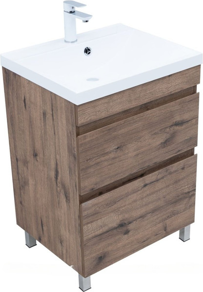 Изображение товара Тумба под умывальник Aquanet Нота New 58 / 344139 (дуб веллингтон табак)