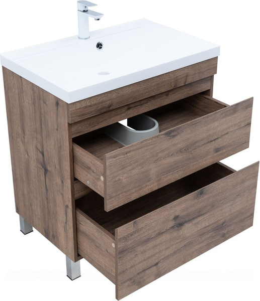 Изображение товара Тумба под умывальник Aquanet Нота New 75 / 344142 (дуб веллингтон табак)