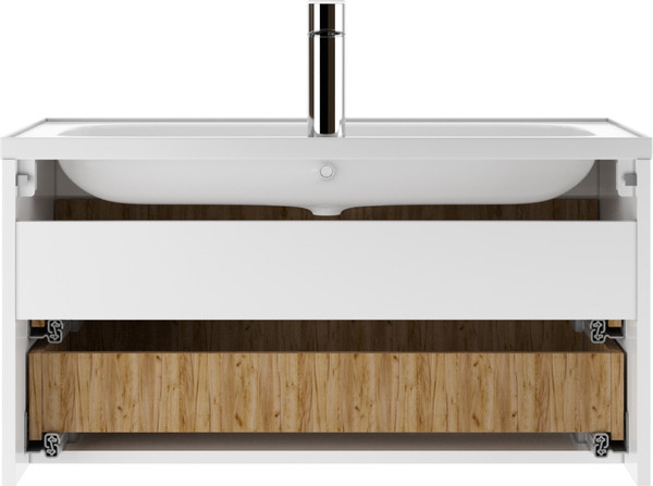 Изображение товара Тумба под умывальник Домино Absolute 80 Senator 80 с двумя ящиками В2 / DS4302T