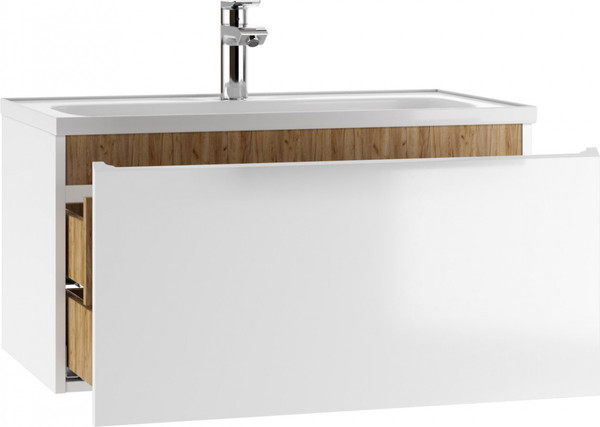 Изображение товара Тумба под умывальник Домино Absolute 80 Senator 80 с двумя ящиками В2 / DS4302T
