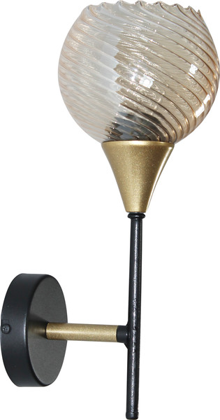 Изображение товара Светильник Элетех Лютик НББ 01-60-191 Е27 / 1005405467 (511 черный муар/золотой)