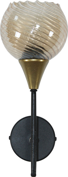 Изображение товара Светильник Элетех Лютик НББ 01-60-191 Е27 / 1005405467 (511 черный муар/золотой)