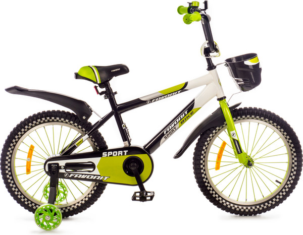 Изображение товара Детский велосипед FAVORIT Sport SPT-18GN2 (разобранный, в коробке)
