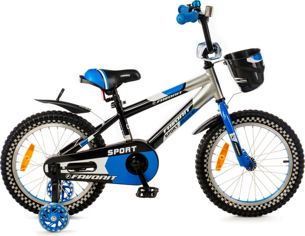 Изображение товара Детский велосипед FAVORIT Sport SPT-16BL2 (разобранный, в коробке)