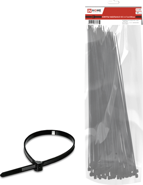 Изображение товара Хомут INhome КСС-А 7.6х300 / 4690612011882 (100шт)