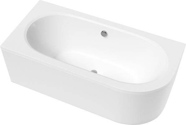 Изображение товара Ванна акриловая Lauter Bliss 160 L / 21201061L (с ножками/серый подголовн/белый лицевой экран)