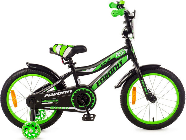 Изображение товара Детский велосипед FAVORIT Biker / BIK-16GN (разобранный, в коробке)