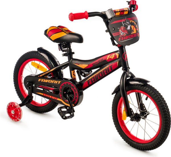 Изображение товара Детский велосипед FAVORIT Biker / BIK-14RD (разобранный, в коробке)