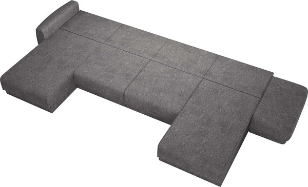 Изображение товара Диван П-образный Олмеко Женева 2S2OPF Еврокнижка Правый (микровелюр, шейп стоун)