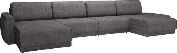 Изображение товара Диван П-образный Олмеко Женева 2S2OPF Еврокнижка Правый (микровелюр, шейп стоун)