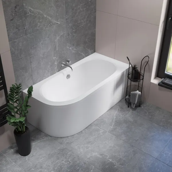 Изображение товара Ванна акриловая Lauter Bliss 160 P / 21201062P (с ножками и серым подголовником)