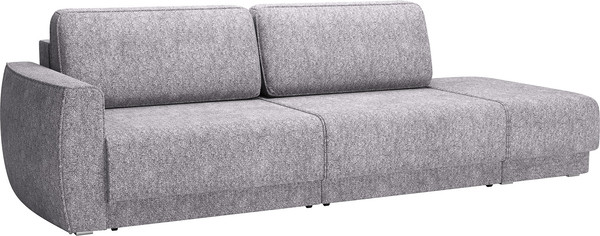 Изображение товара Диван Олмеко Женева 2SPF Еврокнижка Правый (микровелюр, шейп сильвер)