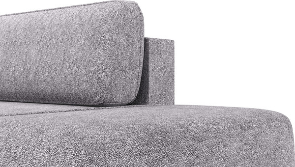 Изображение товара Диван Олмеко Женева 2SPF Еврокнижка Правый (микровелюр, шейп сильвер)
