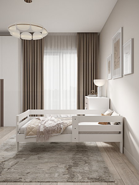 Изображение товара Кровать-тахта EcoWood Атланта-2 с ящиками 80х180 / ECO.001.00051.80-180.101SE