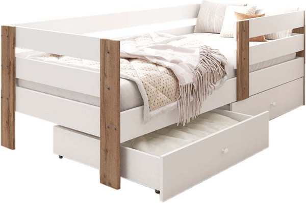 Изображение товара Кровать-тахта EcoWood Атланта-2 с ящиками 80х180 / ECO.001.00051.80-180.101SE/376WML