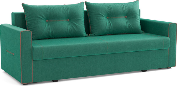 Изображение товара Диван Олмеко Оригами (жаккард, тесла грин/жаккард, тесла корица)