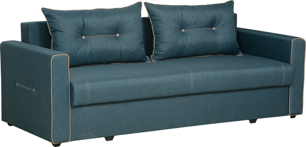 Изображение товара Диван Олмеко Оригами (жаккард, тесла деним/жаккард, тесла крем)