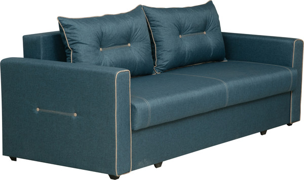 Изображение товара Диван Олмеко Оригами (жаккард, тесла деним/жаккард, тесла крем)