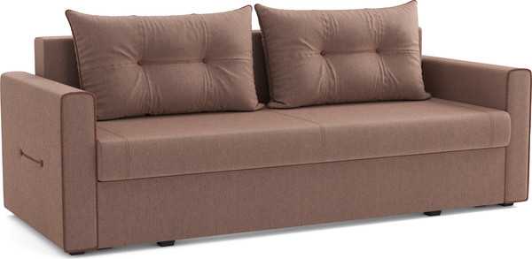 Изображение товара Диван Олмеко Оригами (жаккард, тесла корица/жаккард, тесла шоколад)