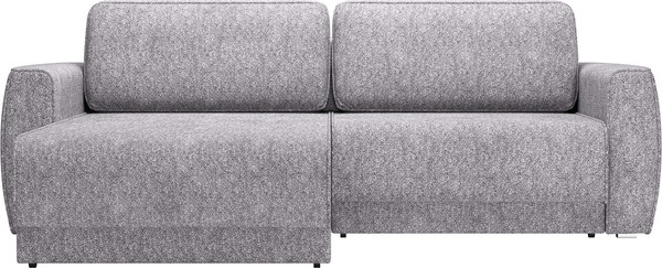 Изображение товара Диван угловой Олмеко Женева SO2P Еврокнижка (микровелюр, шейп сильвер)