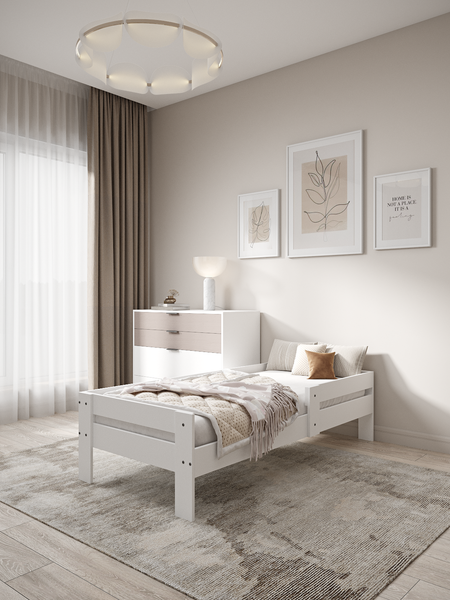 Изображение товара Кровать-тахта EcoWood Барселона-2 с ящиками 80х180 / ECO.001.00053.80-180.101SE