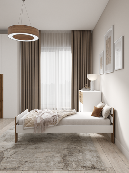 Изображение товара Односпальная кровать EcoWood Сидней-2 с ящиками 80х200 / ECO.001.00055.80-200.101SE/376WML