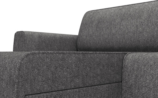 Изображение товара Диван угловой Олмеко Женева SO2P Еврокнижка (микровелюр, шейп стоун)