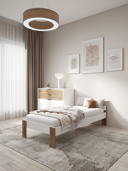 Изображение товара Односпальная кровать EcoWood Денвер-2 80х180 / ECO.001.00056.80-180.101SE/376WML