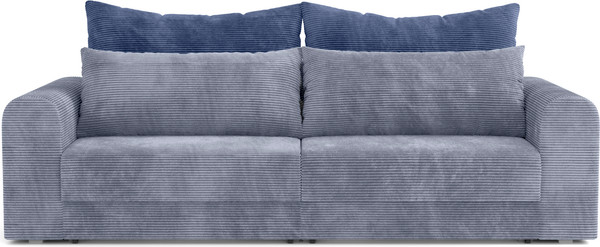Изображение товара Диван Олмеко Конго 2S Еврокнижка две секции (велюр, цилиум стил/велюр, цилиум индиго)