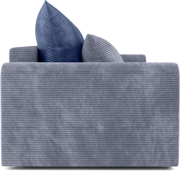 Изображение товара Диван Олмеко Конго 2S Еврокнижка две секции (велюр, цилиум стил/велюр, цилиум индиго)