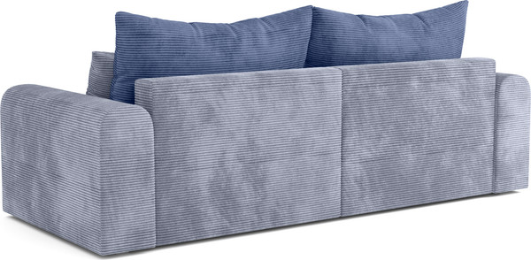 Изображение товара Диван Олмеко Конго 2S Еврокнижка две секции (велюр, цилиум стил/велюр, цилиум индиго)