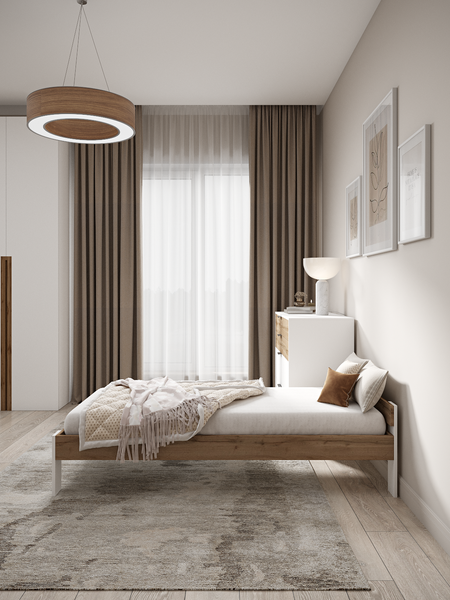 Изображение товара Односпальная кровать EcoWood Денвер-2 с ящиками 80х200 / ECO.001.00057.80-200.376WML/101SE