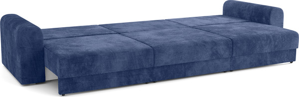 Изображение товара Диван Олмеко Конго 3S Еврокнижка три секции (велюр, цилиум индиго/велюр, цилиум стил)