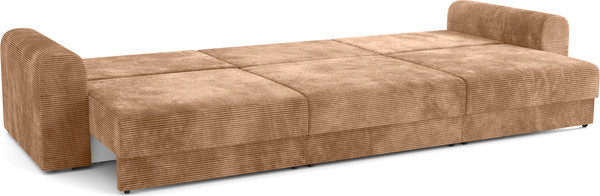 Изображение товара Диван Олмеко Конго 3S Еврокнижка три секции (велюр, цилиум крем/велюр, цилиум форест)