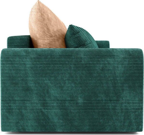 Изображение товара Диван Олмеко Конго 3S Еврокнижка три секции (велюр, цилиум форест/велюр, цилиум крем)