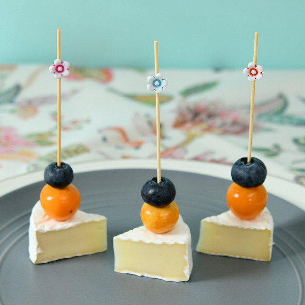 Изображение товара Набор шпажек для канапе Мультидом Ромашки BJ80-600 (24шт)