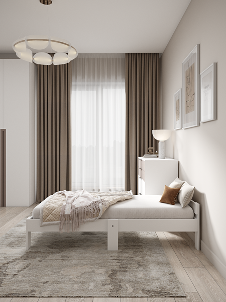 Изображение товара Односпальная кровать EcoWood Екта-2 с ящиками 80х200 / ECO.001.00059.80-200.101SE